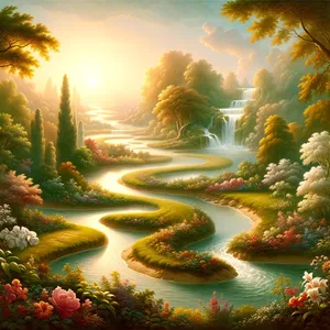 10. 有河从伊甸流出来滋润那园子，从那里分为四道。