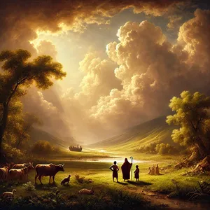 1. 神赐福给挪亚和他的儿子，对他们说：“你们要生养众多，遍满了地。