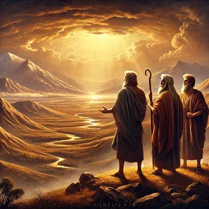 19. 这是挪亚的三个儿子，他们的后裔分散在全地。